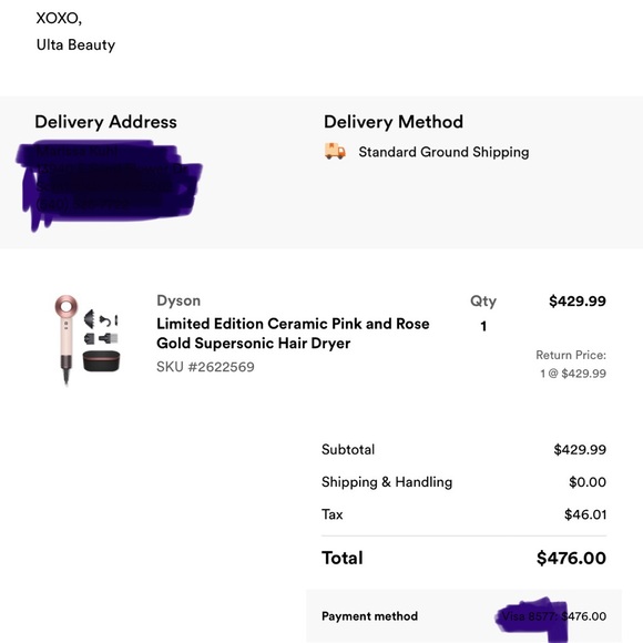 Dyson Hair Tool Set - Black and Pink - Picture 5 of 7